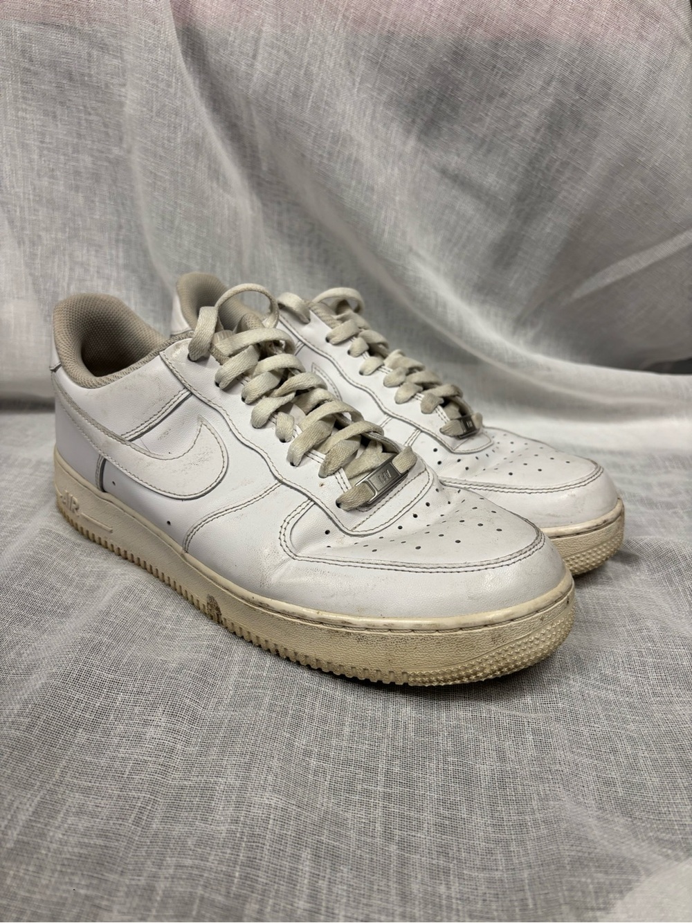Nike Air Force 1 '07 Men's 11 Low Top Lace-Up Sneakers Triple White CW2288-111